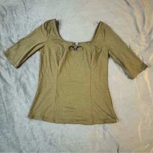 Guess Fitted 3/4 Sleeve Blouse

#1018